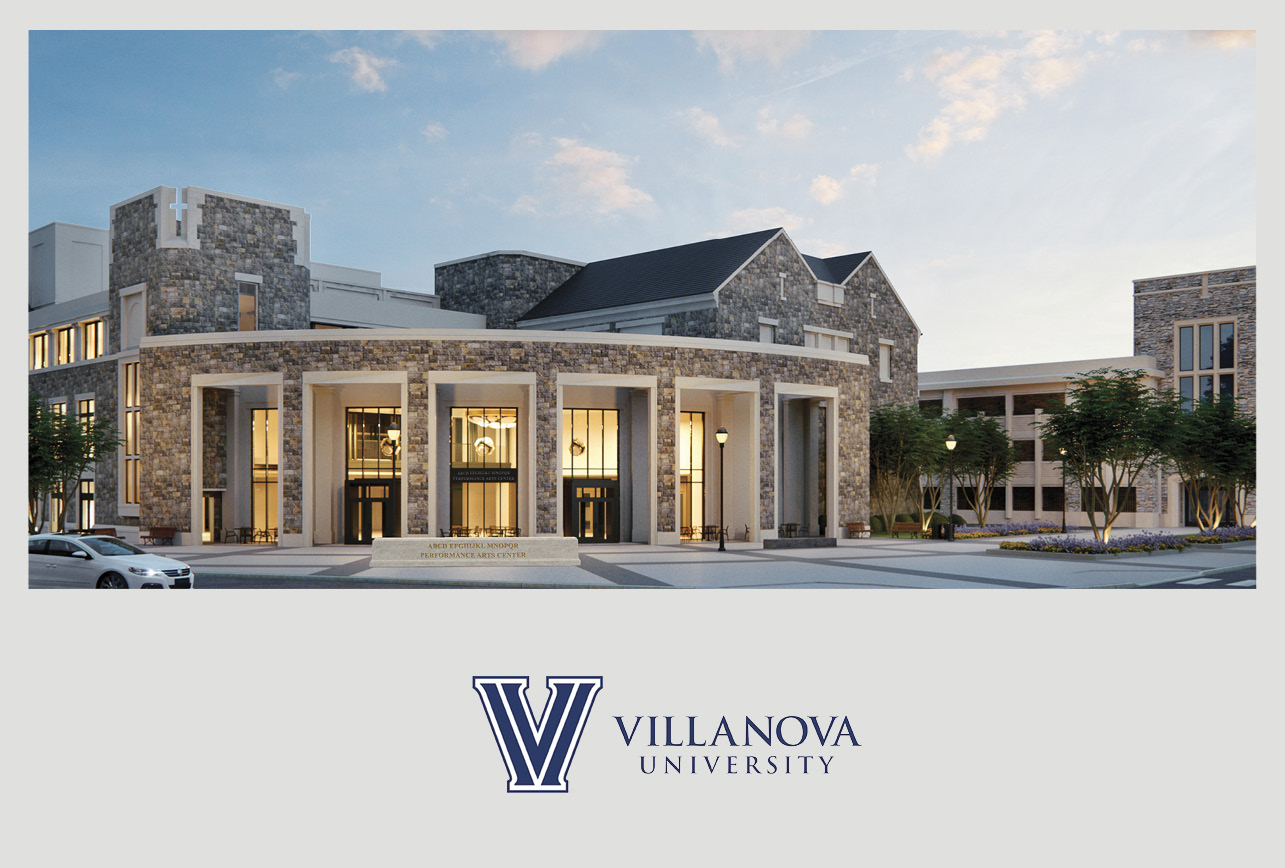 Villanova University's Performing Arts Center Tops Out