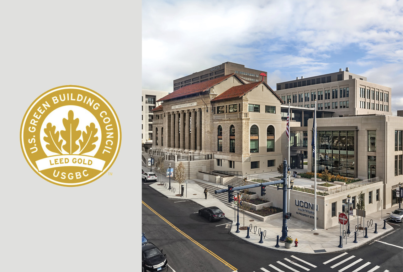 UConn Downtown Certified LEED Gold