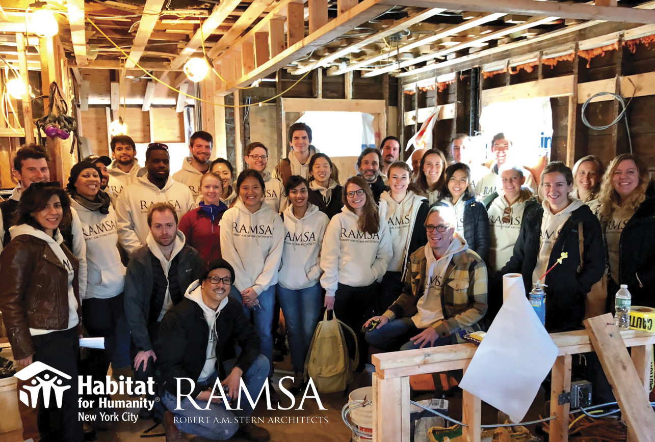 Robert A.M. Stern Architects Volunteers for Habitat for Humanity NYC