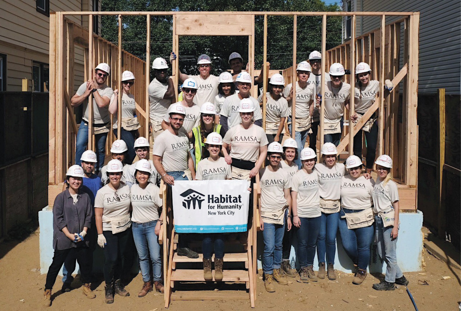 Robert A.M. Stern Architects Volunteers for Habitat for Humanity NYC