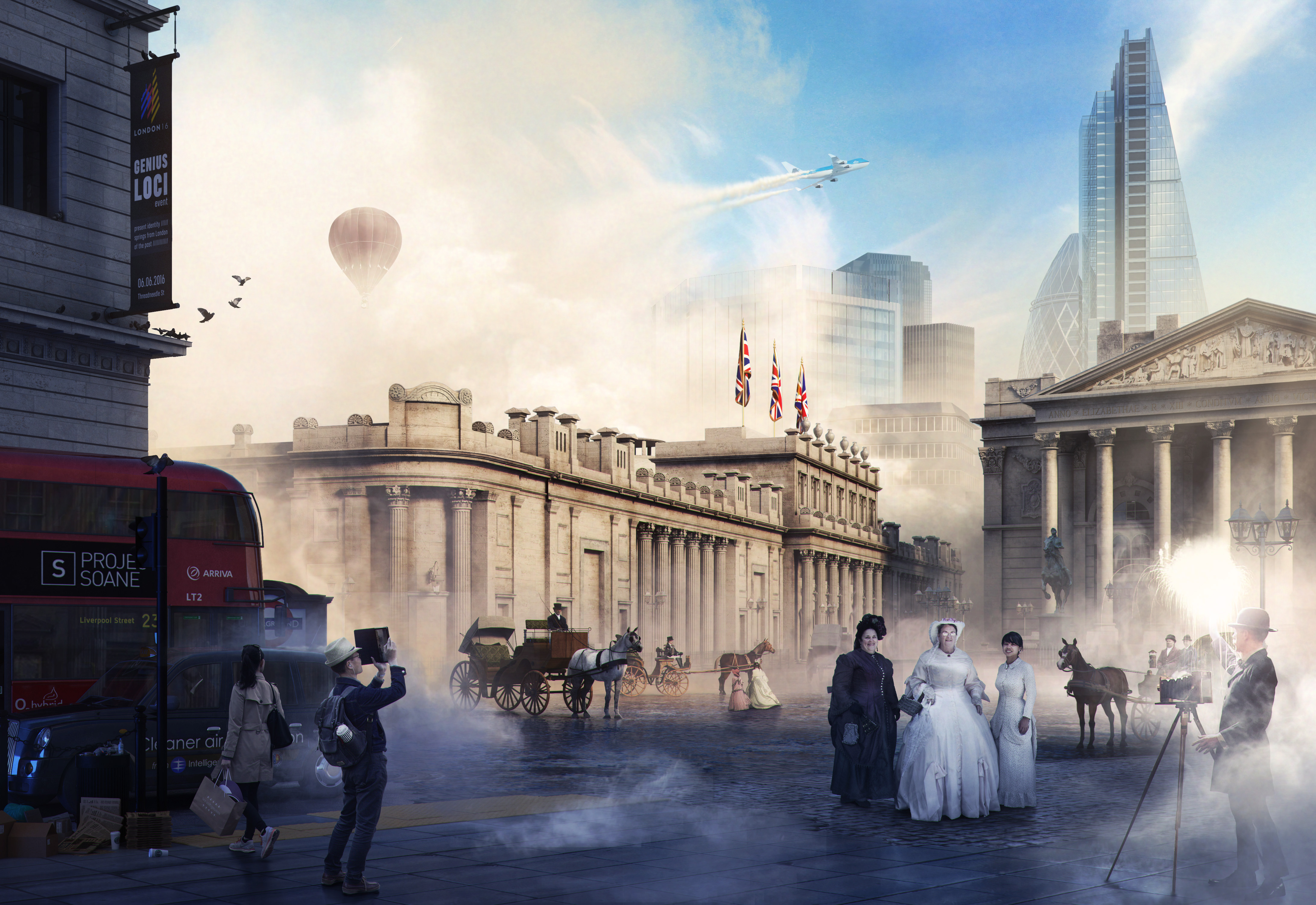 <p>Collage of London over the last 150 years with Sir John Soane’s Bank of England. Project Soane best image honorable mention. Rendering Bartosz Domiczek, 2016.</p>
