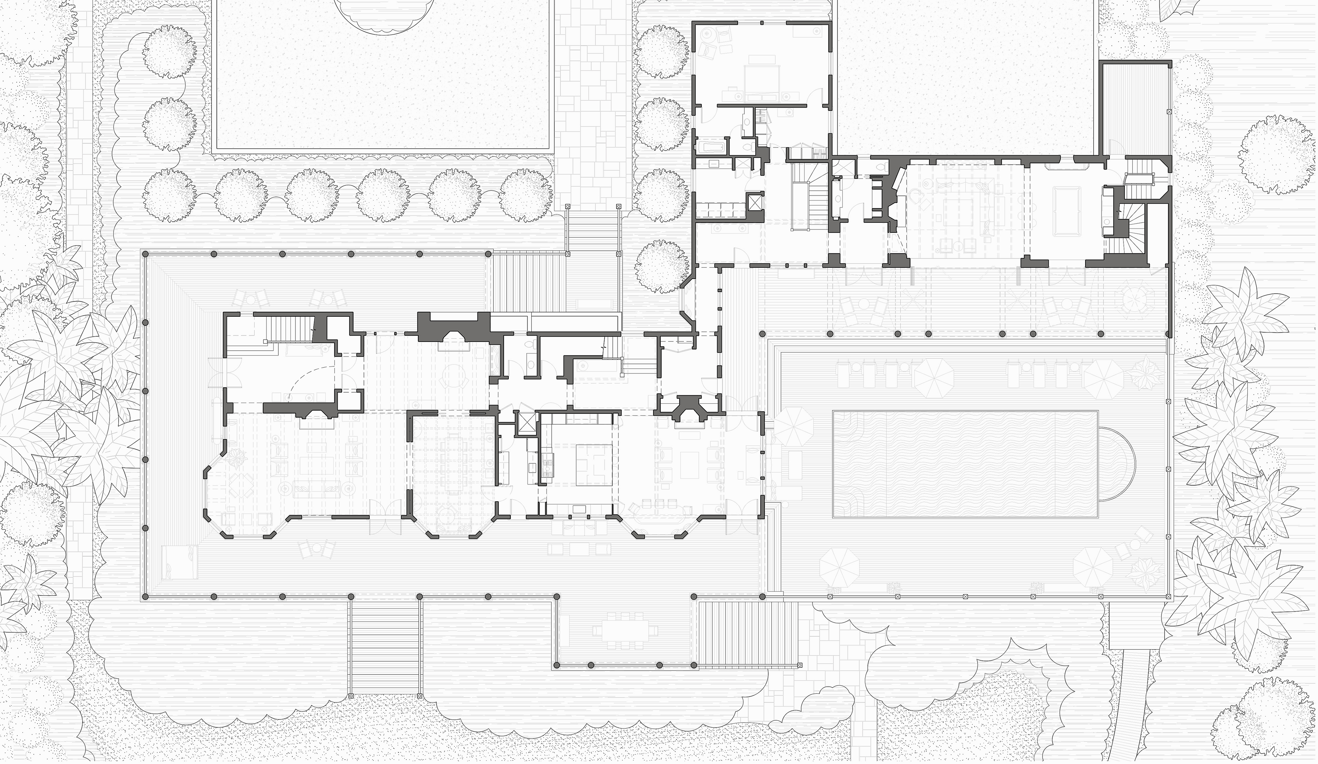 <p><span><span><span><span>First floor plan of the renovation and addition. Drawing 2019. </span></span></span></span></p>
